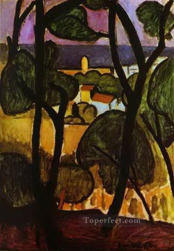 アンリ・マティス Painting - コリウールの眺め 1908 年抽象フォービズム アンリ・マティス
